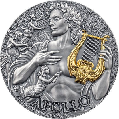 Pièce d'argent Apollo 2 oz Argent 999 – Cameroun 2025