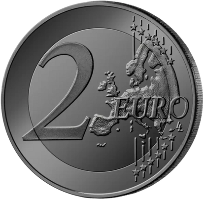 Pièce de 2 euros en or ruthénium AURU Espagne 200 ans de la Police nationale 2024