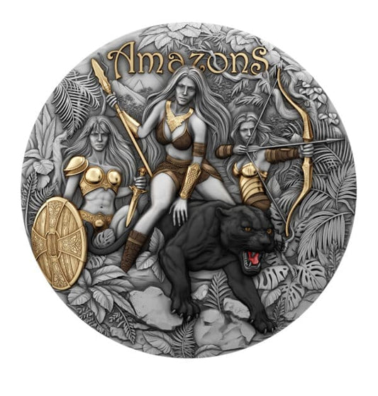 Pièce de collection en argent de 5 $ « Les Amazones » (2 oz) | Niue 2025