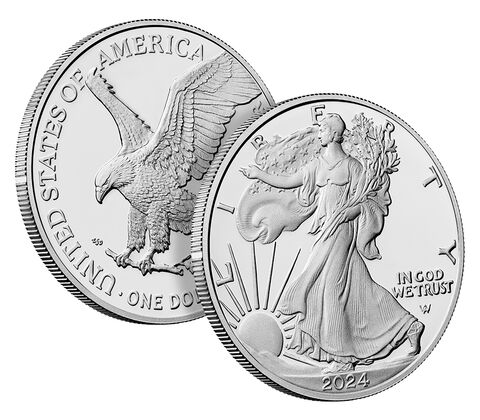 Dollar argenté de 1 dollar, effigie de Donald Trump, Silver Eagle, États-Unis