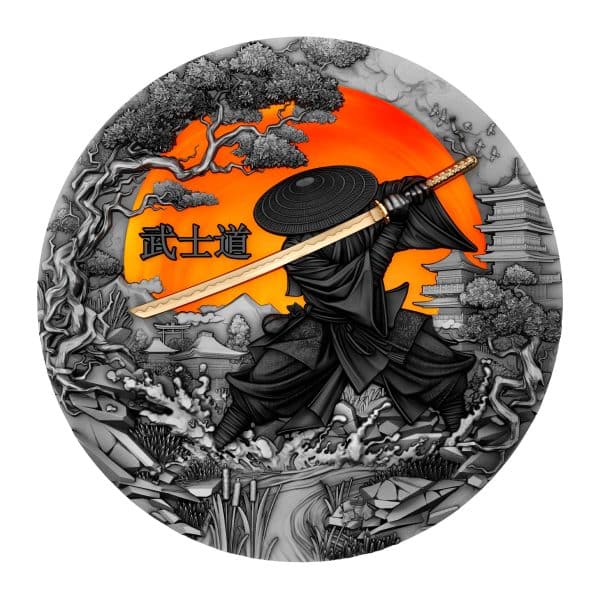 Prévente : Pièce BUSHIDO 2 oz Argent 999 Haut Relief 2024