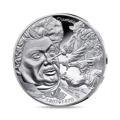 France 10 euros Les 3 Mousquetaires Alexandre Dumas Argent Belle Épreuve 2024