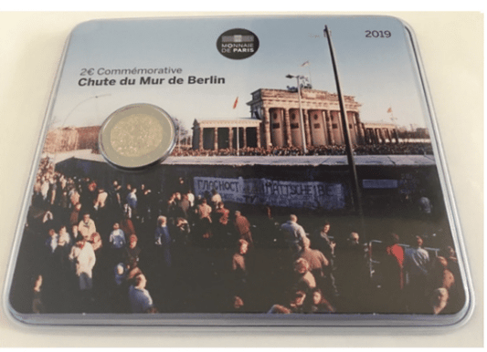 France 2€ La chute du mur de Berlin 2019