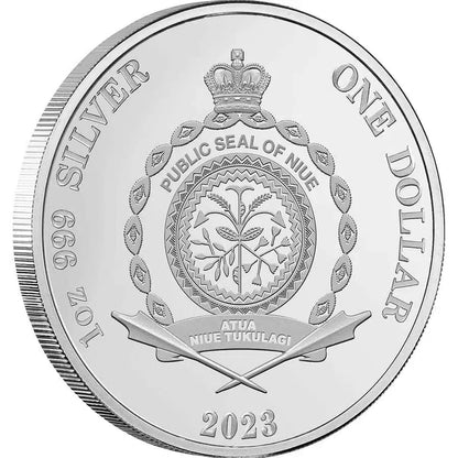 Pièce de 1 $ James Cook, traversée de l'Antarctique, 250e anniversaire, argent 999, 1 oz, 2023