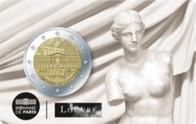 Carte de 2 euros Louvre Aphrodite de Milos B.U France 2025