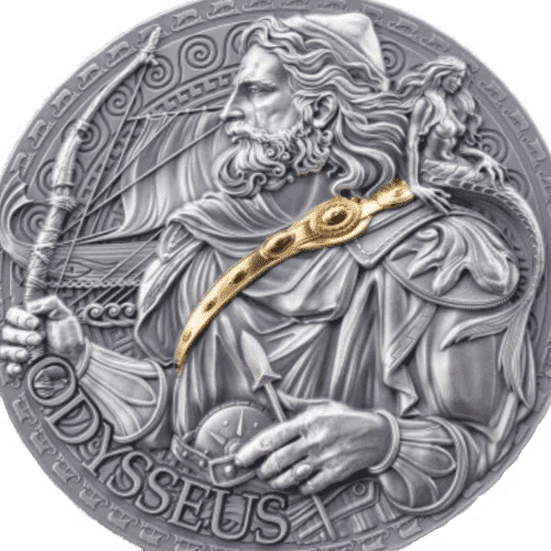 Pièce d'argent Odysseus 2oz Argent 999 - Cameroun 2024
