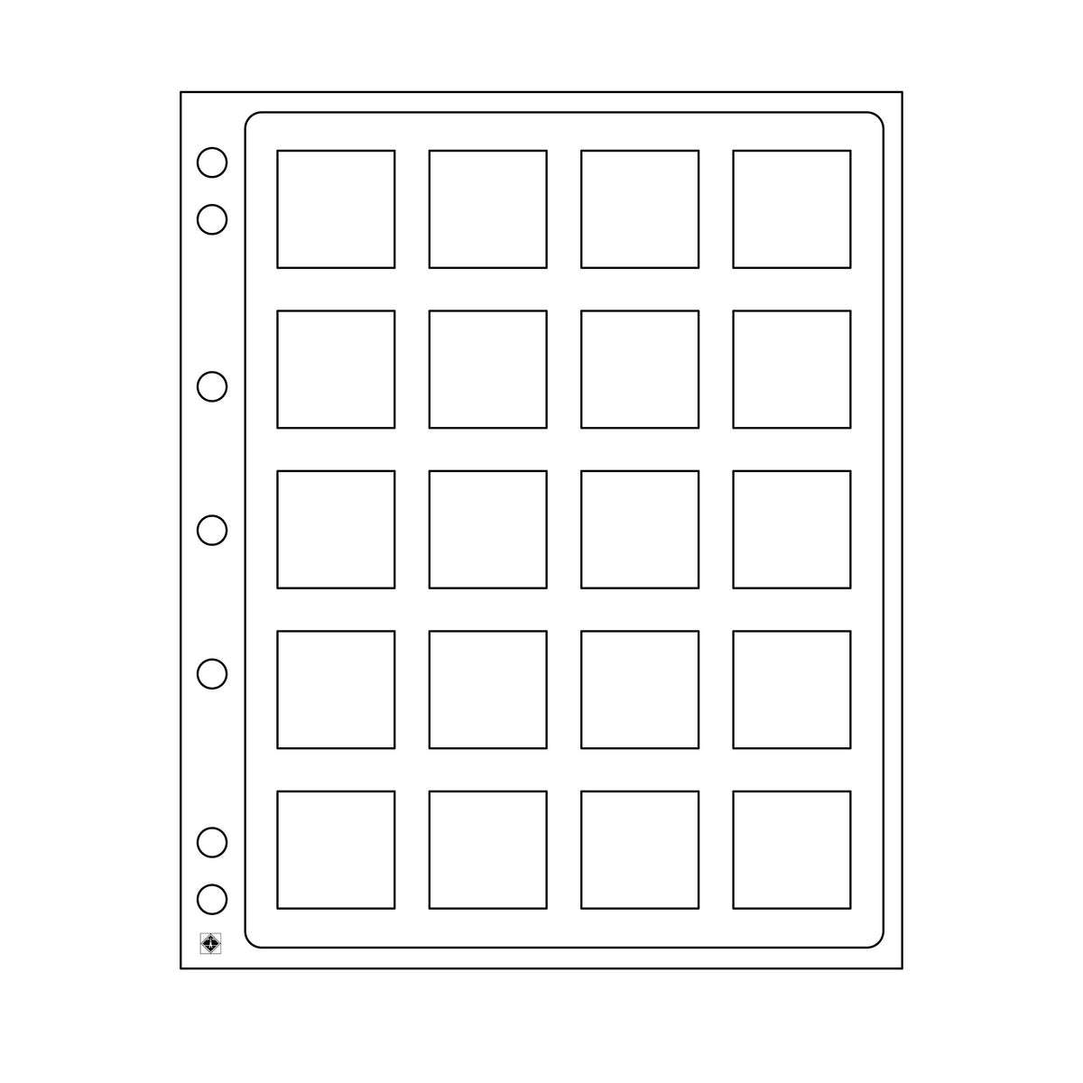 20 étuis Encap Quadrum pour pièces de collection – 2 pièces