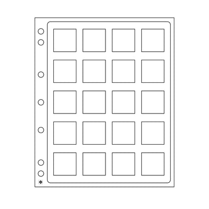 20 étuis Encap Quadrum pour pièces de collection – 2 pièces