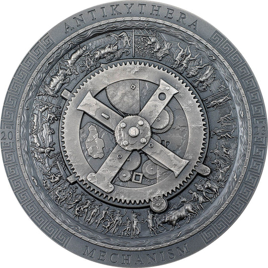 DERNIÈRE Pièce d'argent 20 $ 3 oz « Mécanisme d'Anticythère » – Îles Cook 2023