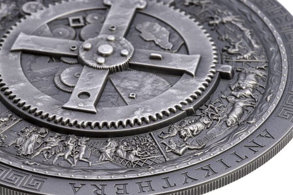 DERNIÈRE Pièce d'argent 20 $ 3 oz « Mécanisme d'Anticythère » – Îles Cook 2023