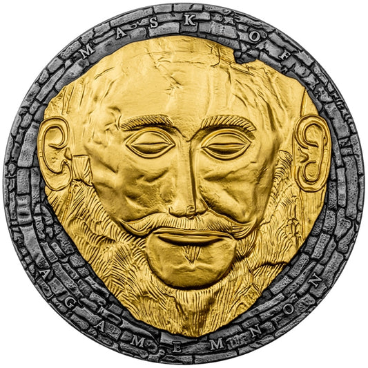 Agamemnon 3 oz Argent 999 Plaqué Or 3000fr 2021