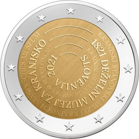 2 euros 200 ans du Musée régional de Carniole Slovénie 2021