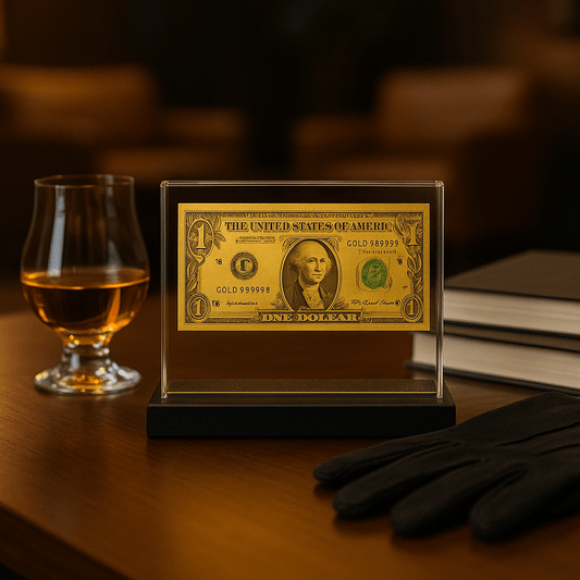 1 dollar américain en feuilles d'or 23 carats !