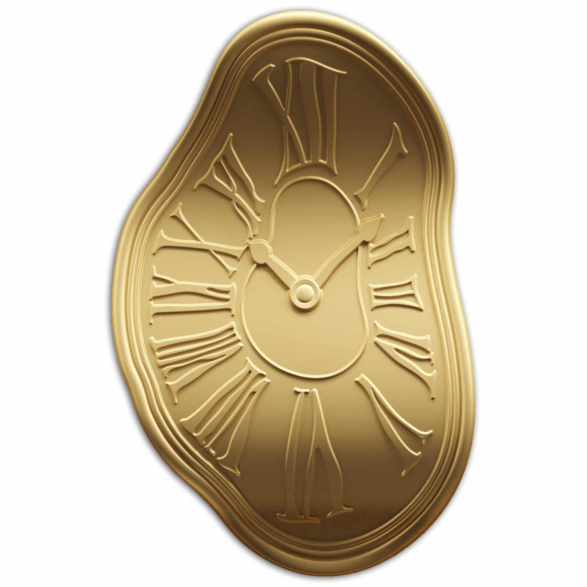 Niue – 2024 – 2 dollars – Horloge fondante Salvador Dali, argent plaqué or 1,5 oz
