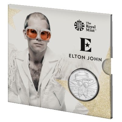 Pièce de 5 £ ELTON JOHN BU Royaume-Uni 2020