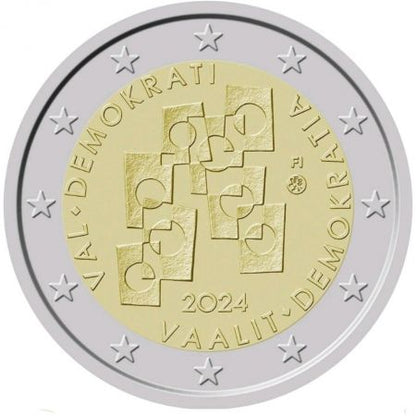 2 euros, Finlande, Élections et démocratie, 2024