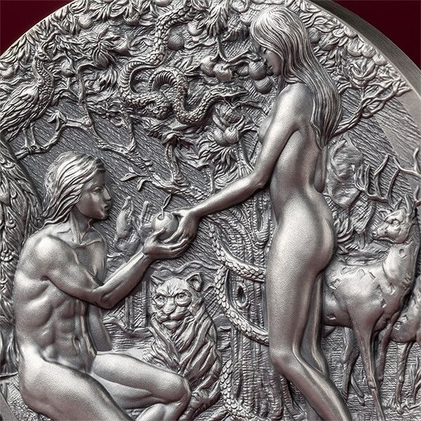 2000FR LE JARDIN D'ÉDEN 2OZ ARGENT 999 CAMEROUN 2023