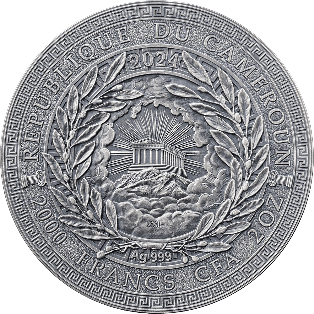 Pièce de 2 oz d'argent pur (999/1000) – Cameroun 2024