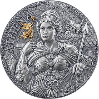 Pièce d'argent 2 oz argent 999 Athènes-Cameroun 2024