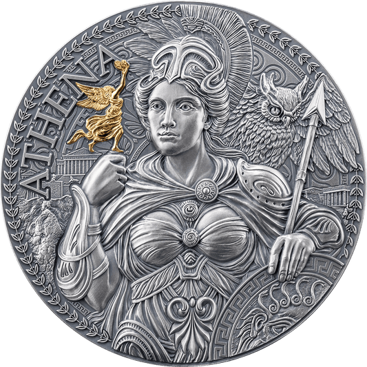 Pièce d'argent 2 oz argent 999 Athènes-Cameroun 2024
