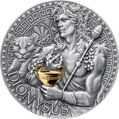Pièce d'argent 999/1000 de 1 oz « Dionysos » – Cameroun 2024