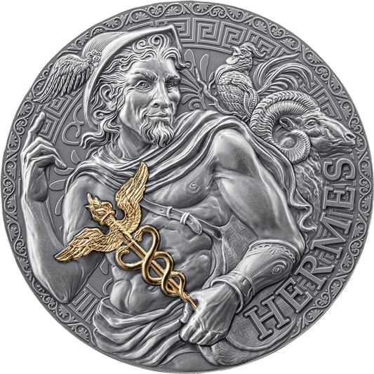 Pièce d'argent 3 oz « Hermès » – Cameroun 2024