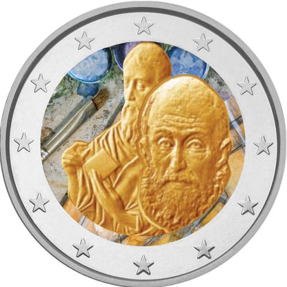 2€ Euro Grèce 2014 – El Greco, Couleur