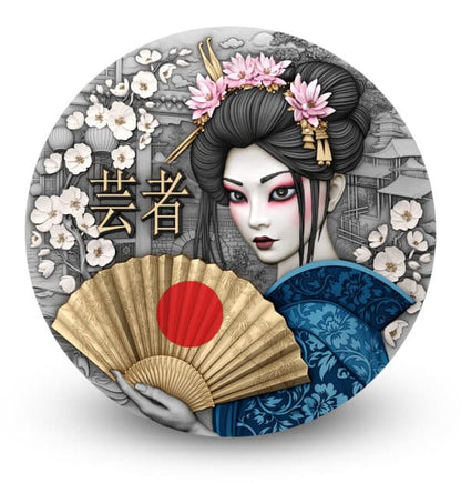 Pièce de 5 $ en argent (2 oz) Geisha, Niue 2025