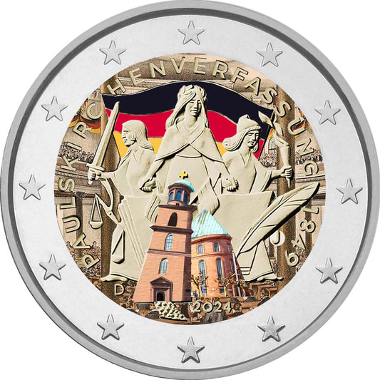 Constitution colorée de Saint-Paul, Allemagne, 2024 (2 euros)