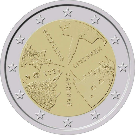 2 euros Finlande Gesellius- Lindgren-Saarinen Architecture finlandaise-2024