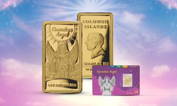 L'Ange Gardien Pièce de 10 $ en or 24 carats des Îles Salomon 2025
