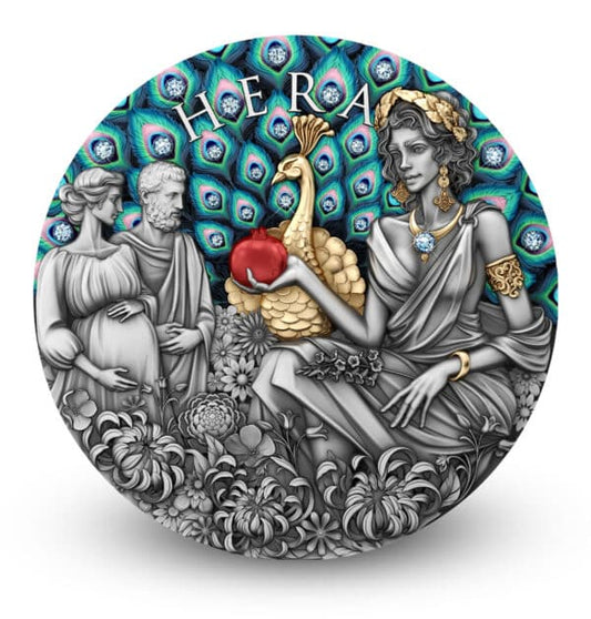 Pièce de collection Hera Divine Beauty 2 oz Argent 999 Niue 2025
