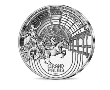 Pièce d'argent 10€ Patrimoine Grand Palais – Jeux Olympiques de Paris 2024 – France 2021-2022
