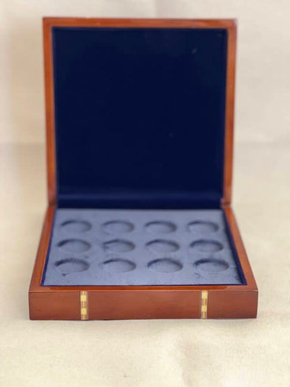 Coffret de luxe ULTRA LUX en bois massif laqué – Pour 12 pièces jusqu'à 27 mm