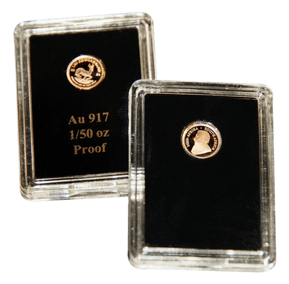 Pièce de 1/50 oz Krugerrand en or 22 carats, épreuve Afrique du Sud, millésime 2024