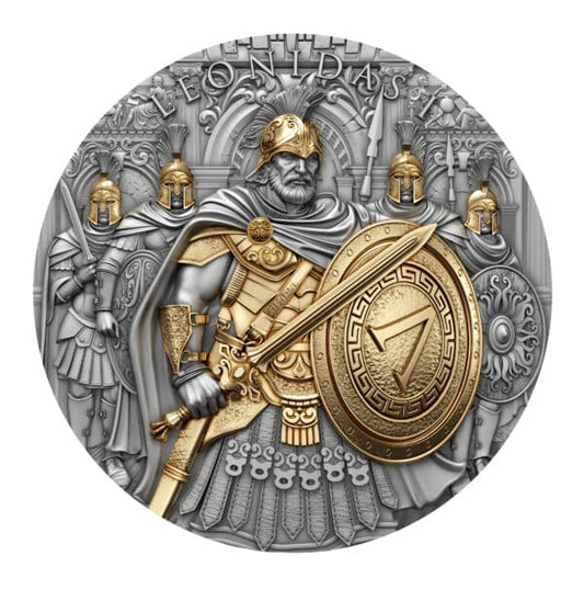 PRÉVENTE Pièce de collection Leonidas Les Guerriers Légendaires Argent 999 2 oz Niue 2025