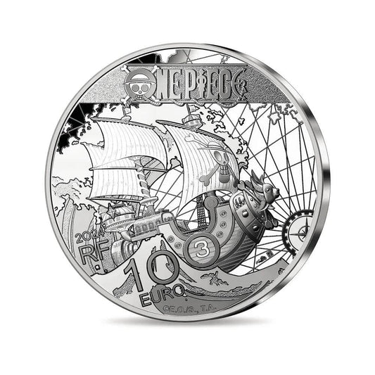 One Piece – Pièce de 10 € en argent, commémorant le 25e anniversaire – Belle Épreuve, France 2024