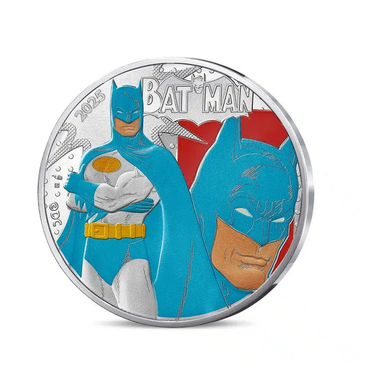 Batman – Pièce de 50 € en argent | DC Comics 2025 Colored France 2025