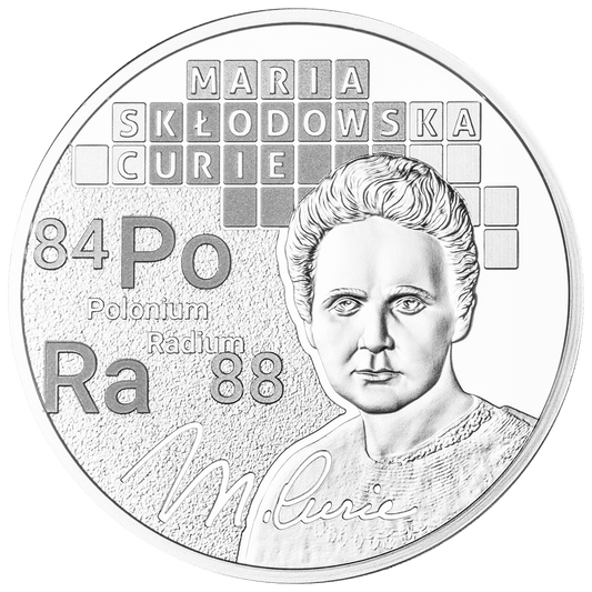 Pièce Nobel MARIE CURIE 1 $ 1 oz Argent 999 Niue 2024