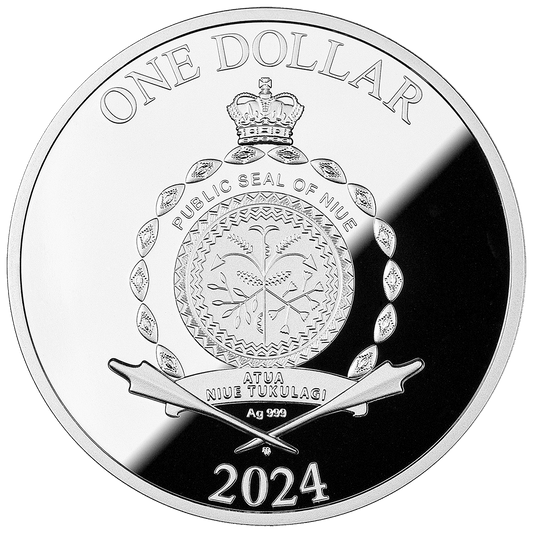 Pièce de 1 $ Lagos Argent 999 Niue 2024
