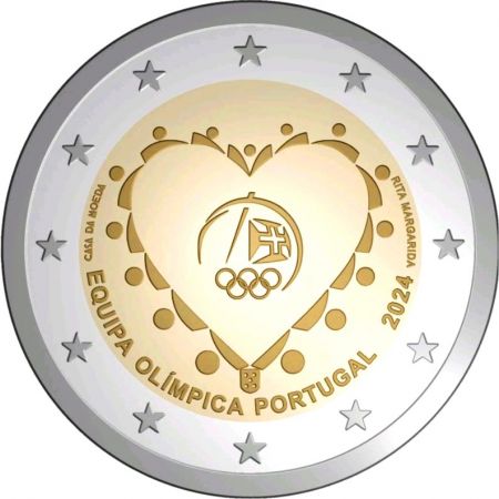 2 Euro, Portugal, l'équipe olympique de Paris 2024