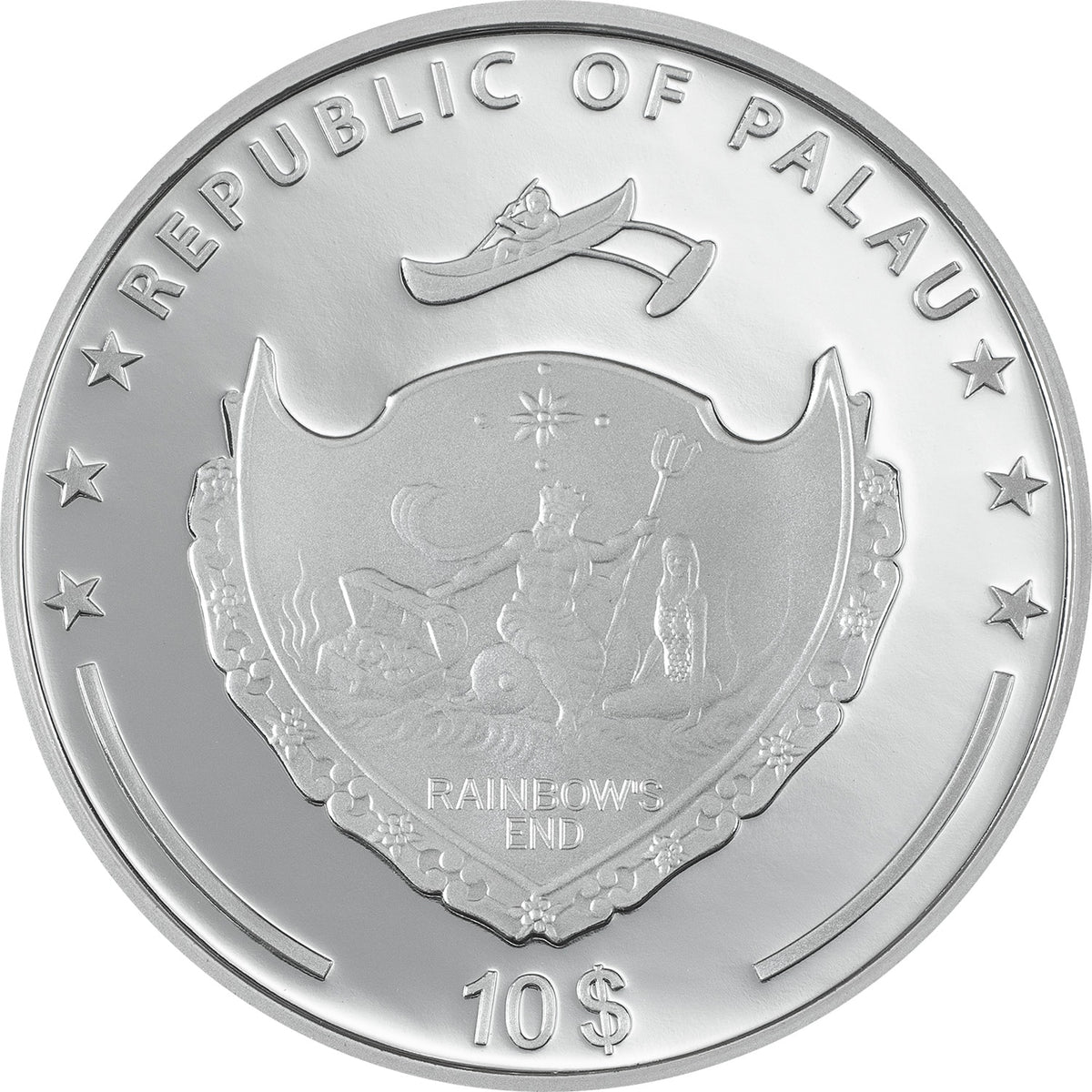 Pièce de 10 $ - Myosotis, fleurs et feuillage - Argent 999/1000, Palaos, 2023
