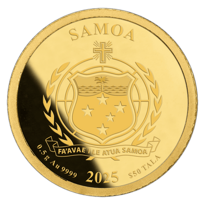 Pape François 0,5 g In Memoriam 24K Samoa 2025