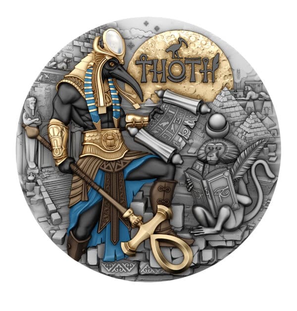 Thot – Échos d'Égypte, le Gardien du Savoir | Niue 2025 | 2 oz d'argent