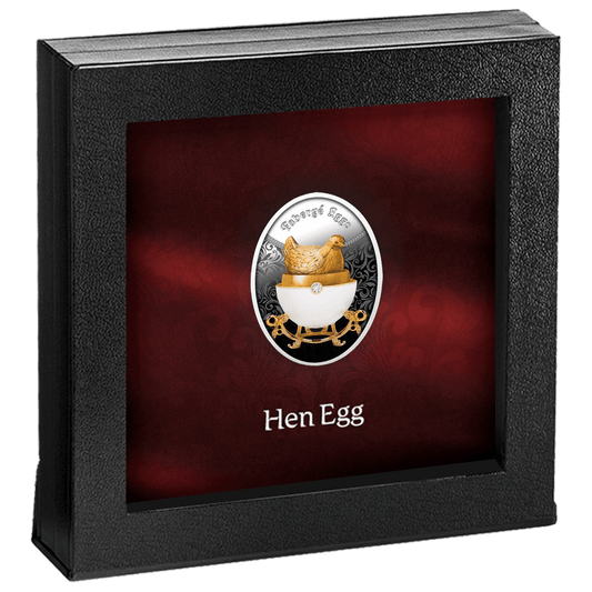 Première pièce de monnaie Fabergé Egg en argent 999, 1 $ Niue 2025