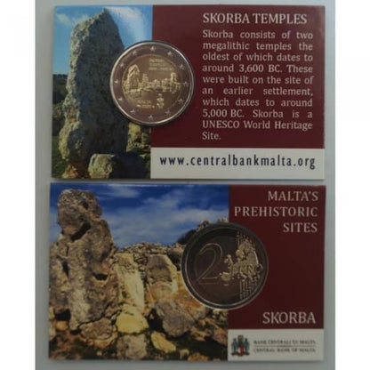 Carte Coin 2€ Euro Malte 2020 – TEMPLES DE SKORBA
