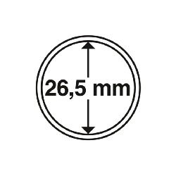 Capsules pour pièces de 2 euros – Diamètre 26 mm – Lot de 10 ou 100 pièces