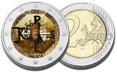 2 Euro Couleur 2023 Charlemagne Allemagne