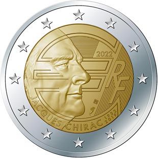 2 €, Jacques Chirac France, 2022