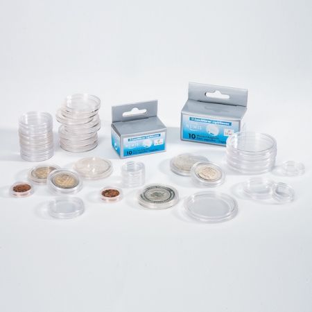 Capsules de protection pour pièces de monnaie – 10 ou 100 pièces